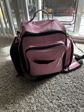 Pink Multi-Pocket Women’s Shoulder & Backpack